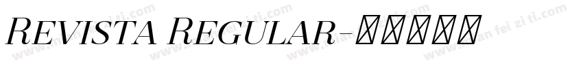 Revista Regular字体转换